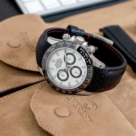 rolex daytona replace bracelet to strap|best straps for Rolex daytona.